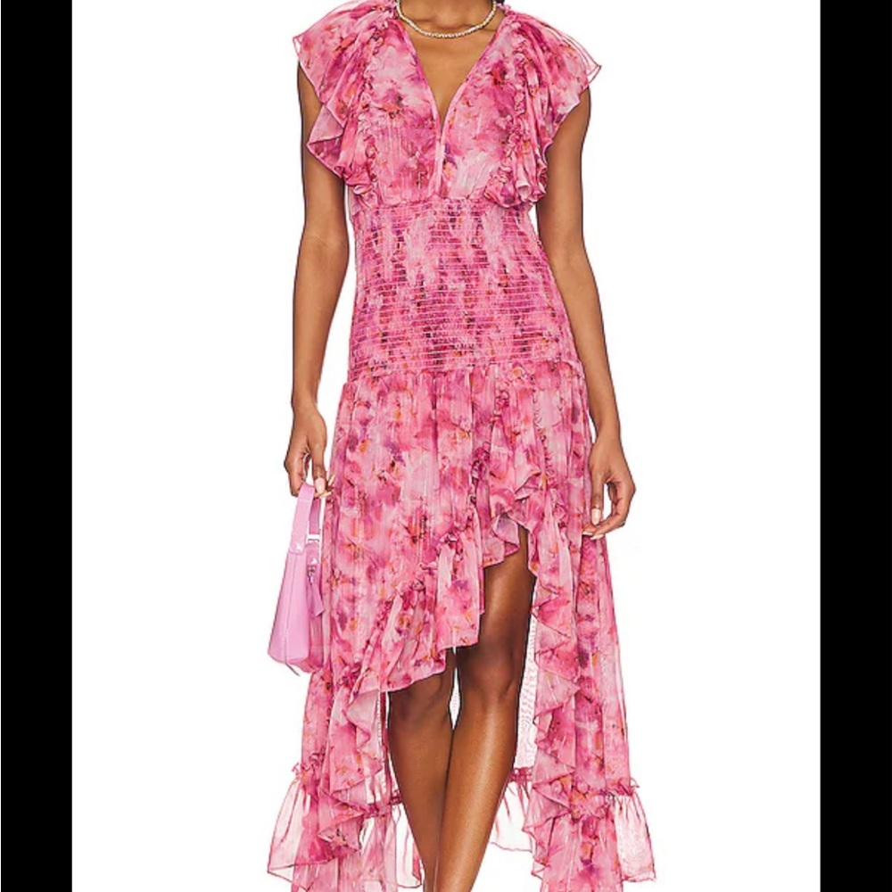 NWT Misa Los Angeles Bo in fire Dress Size Medium